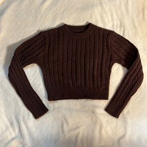 NWOT brown knit sweater 🤎